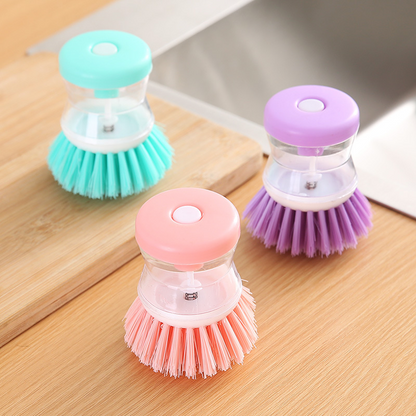 Kitchen Household Detergent Wash Pot Brush Brush Pot {Pack Of 3}