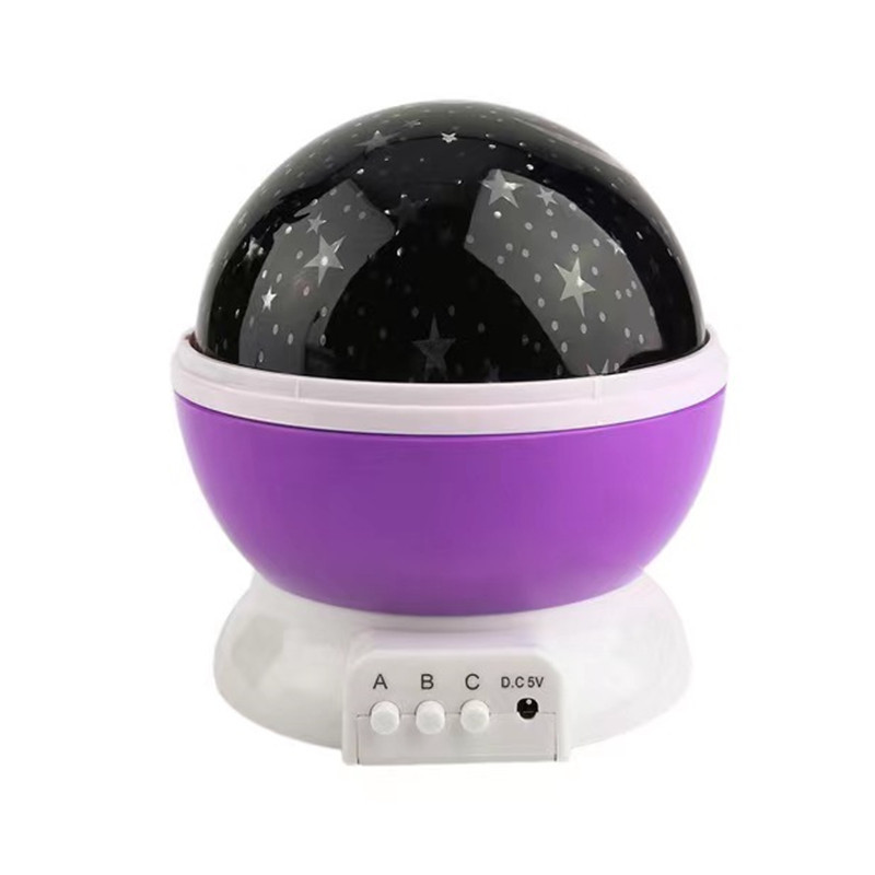 Colorful Spherical Rotating Star Projection Lamp