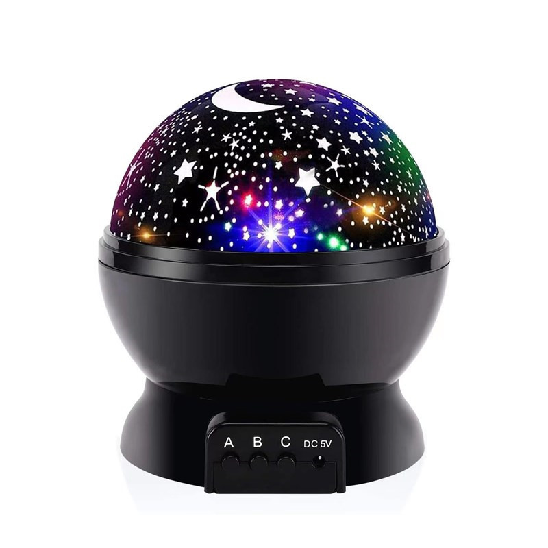 Colorful Spherical Rotating Star Projection Lamp