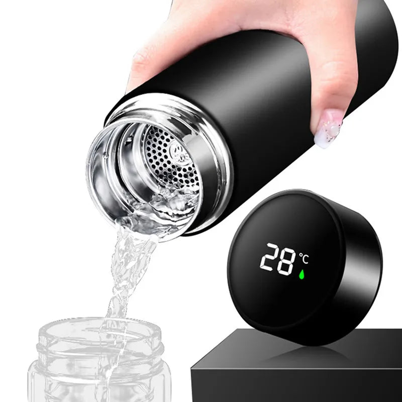 500ML Smart  LED  Temperature Display Stainless Steel  Bottle