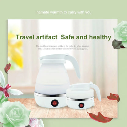 Foldable silicone electric kettle