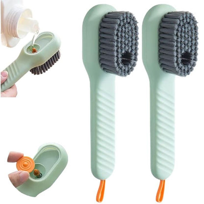 Soap Dispensing Cleaning Brush with Handle {PACK OF 2 }